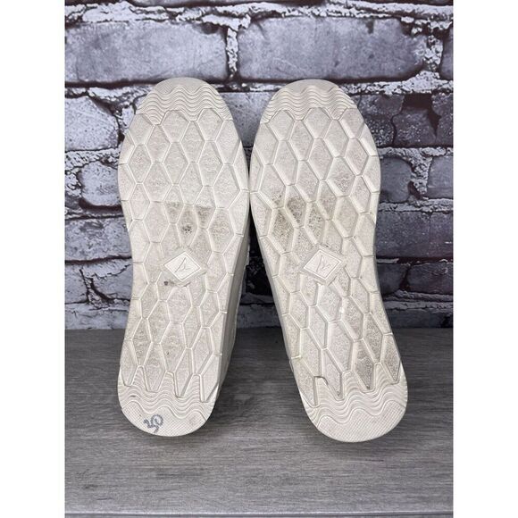 Sperry Moc-Sider Ivory Nylon Flatform Quilted SlipOn Boat Shoes Men 7.5M US/40EU - Picture 8 of 16